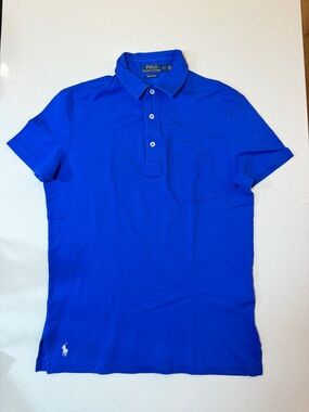 Ralph Lauren Men's Royal Blue Short-Sleeve Polo with Pocket